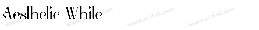 Aesthetic White字体转换